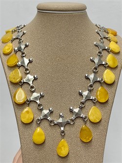 *Колье р.50 Янтарь арт. 25050100023-887 Вес 43,31г - фото 224950 *Колье р.50 Янтарь арт. 25050100023-887 Вес 43,31г - фото 224950