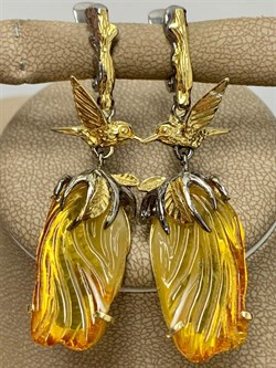 *Серьги Янтарь арт. 43022119520-625 (Вес 12,55 г) - фото 224951 *Серьги Янтарь арт. 43022119520-625 (Вес 12,55 г) - фото 224951
