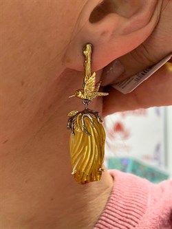 *Серьги Янтарь арт. 43022119520-625 (Вес 12,55 г) - фото 224952 *Серьги Янтарь арт. 43022119520-625 (Вес 12,55 г) - фото 224952