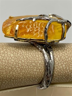 *Кольцо р.16,75 Янтарь арт. 43032119520-410 (Вес 6,4 г) - фото 224962 *Кольцо р.16,75 Янтарь арт. 43032119520-410 (Вес 6,4 г) - фото 224962