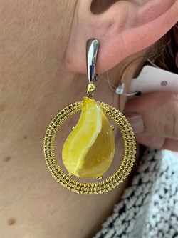 *Серьги Янтарь арт. 43022112591-748 (Вес 13,18 г) - фото 224991 *Серьги Янтарь арт. 43022112591-748 (Вес 13,18 г) - фото 224991