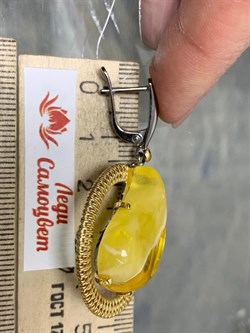 *Серьги Янтарь арт. 43022112591-748 (Вес 13,18 г) - фото 224993 *Серьги Янтарь арт. 43022112591-748 (Вес 13,18 г) - фото 224993