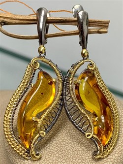 *Серьги Янтарь арт. 63020212591-895 (Вес 11,56г) - фото 225010 *Серьги Янтарь арт. 63020212591-895 (Вес 11,56г) - фото 225010