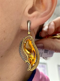 *Серьги Янтарь арт. 63020212591-895 (Вес 11,56г) - фото 225011 *Серьги Янтарь арт. 63020212591-895 (Вес 11,56г) - фото 225011