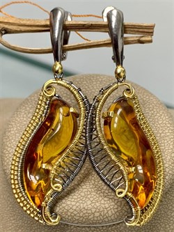 *Серьги Янтарь арт. 63020212591-895 (Вес 11,56г) - фото 225014 *Серьги Янтарь арт. 63020212591-895 (Вес 11,56г) - фото 225014