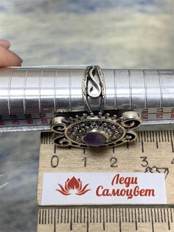 *Кольцо р.19,5 Аметист арт. 37-КЛ472-30-208-195 вес 9,59 г - фото 225088 *Кольцо р.19,5 Аметист арт. 37-КЛ472-30-208-195 вес 9,59 г - фото 225088