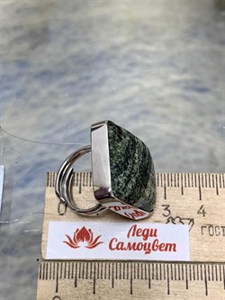 *Кольцо р.17 Змеевик Серпентин арт. 37-КРР050-38-4.127П-1002300801172000 (вес 11,72 г) - фото 225131 *Кольцо р.17 Змеевик Серпентин арт. 37-КРР050-38-4.127П-1002300801172000 (вес 11,72 г) - фото 225131