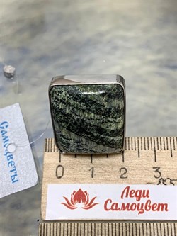 *Кольцо р.17 Змеевик Серпентин арт. 37-КРР050-38-4.127П-1002300801172000 (вес 11,72 г) - фото 225132 *Кольцо р.17 Змеевик Серпентин арт. 37-КРР050-38-4.127П-1002300801172000 (вес 11,72 г) - фото 225132