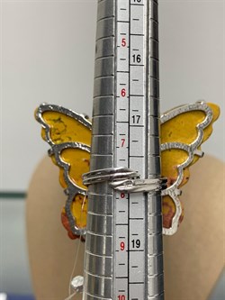 *Кольцо р.18 Бабочка Яшма Бамблби арт. 37-КРР054/1-38-543/2-70002 (вес 19,27 г) - фото 225226 *Кольцо р.18 Бабочка Яшма Бамблби арт. 37-КРР054/1-38-543/2-70002 (вес 19,27 г) - фото 225226