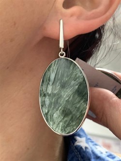 *Серьги Серафинит арт. 37-СРР050-38-4.62П-1002223101906000 (вес 19,06 г) - фото 225358 *Серьги Серафинит арт. 37-СРР050-38-4.62П-1002223101906000 (вес 19,06 г) - фото 225358