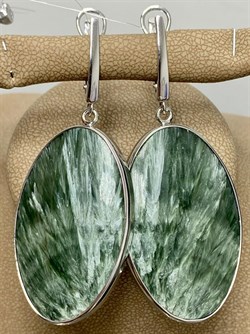 *Серьги Серафинит арт. 37-СРР050-38-4.62П-1002223101906000 (вес 19,06 г) - фото 225363 *Серьги Серафинит арт. 37-СРР050-38-4.62П-1002223101906000 (вес 19,06 г) - фото 225363