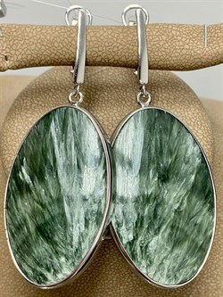 *Серьги Серафинит арт. 37-СРР050-38-4.62П-1002223101906000 (вес 19,06 г) - фото 225364 *Серьги Серафинит арт. 37-СРР050-38-4.62П-1002223101906000 (вес 19,06 г) - фото 225364