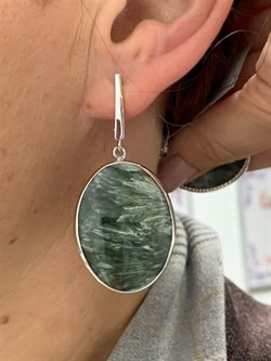 *Серьги Серафинит арт. 37-СРР050-38-4.62П-1002223201721000 (вес 17,21 г) - фото 225367 *Серьги Серафинит арт. 37-СРР050-38-4.62П-1002223201721000 (вес 17,21 г) - фото 225367