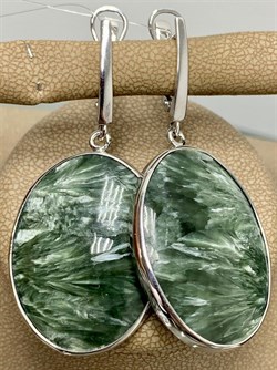 *Серьги Серафинит арт. 37-СРР050-38-4.62П-1002223201721000 (вес 17,21 г) - фото 225371 *Серьги Серафинит арт. 37-СРР050-38-4.62П-1002223201721000 (вес 17,21 г) - фото 225371