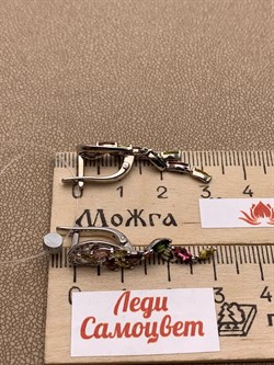 *Серьги Турмалин цв Белое арт. 2_02494-672 (вес 4,77 г) - фото 225583 *Серьги Турмалин цв Белое арт. 2_02494-672 (вес 4,77 г) - фото 225583