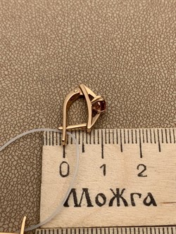 *Серьги Розовый Турмалин цв Красное арт. 2_01219-088 вес 3,04 г - фото 225604 *Серьги Розовый Турмалин цв Красное арт. 2_01219-088 вес 3,04 г - фото 225604