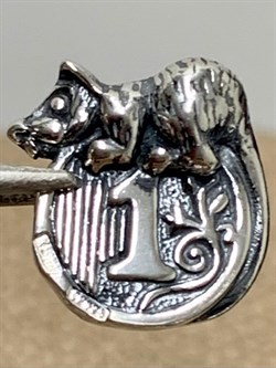 *Сувенир Серебряная Монета Мышь арт. МК-02ч-626 Вес 1,42 г - фото 225697