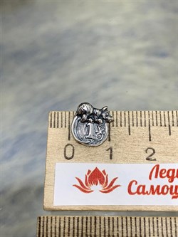 *Сувенир Серебряная Монета Мышь арт. МК-02ч-626 Вес 1,42 г - фото 225701