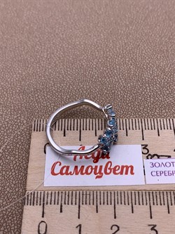 *Кольцо р.18 Голубой Топаз цв Белое арт. 1_04221-177 (вес 3,38 г) - фото 225762 *Кольцо р.18 Голубой Топаз цв Белое арт. 1_04221-177 (вес 3,38 г) - фото 225762