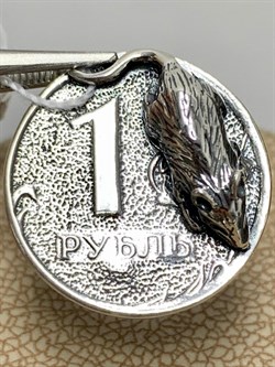 *Сувенир Серебряная Монета Мышь арт. МК-01ч-099 Вес 4,78 г - фото 225785 *Сувенир Серебряная Монета Мышь арт. МК-01ч-099 Вес 4,78 г - фото 225785
