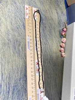 *Колье р.50 д.2мм Сапфир Черная Шпинель арт. Кц-2222рчс1108416-715 Вес 7,38 г - фото 225955 *Колье р.50 д.2мм Сапфир Черная Шпинель арт. Кц-2222рчс1108416-715 Вес 7,38 г - фото 225955