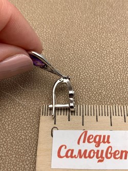 *Серьги Аметист цв Белое арт. 2_02440-457 вес 4,6 г - фото 226113 *Серьги Аметист цв Белое арт. 2_02440-457 вес 4,6 г - фото 226113