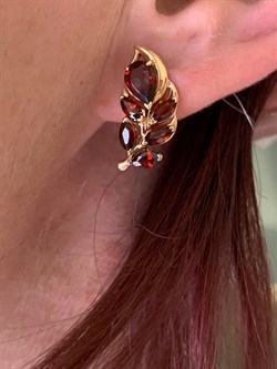 *Серьги Гранат цв Красное арт. 2_02977-686 вес 4,68 г - фото 226143 *Серьги Гранат цв Красное арт. 2_02977-686 вес 4,68 г - фото 226143