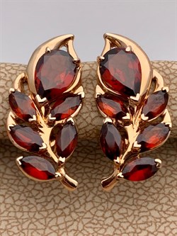 *Серьги Гранат цв Красное арт. 2_02977-686 вес 4,68 г - фото 226146 *Серьги Гранат цв Красное арт. 2_02977-686 вес 4,68 г - фото 226146