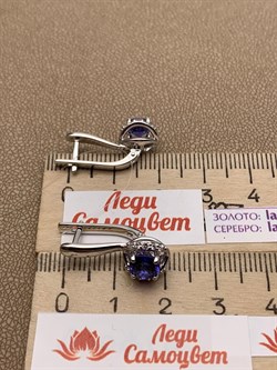 *Серьги Танзанит цв Белое арт. 2_02088-969 (вес 5,1 г) - фото 226157 *Серьги Танзанит цв Белое арт. 2_02088-969 (вес 5,1 г) - фото 226157