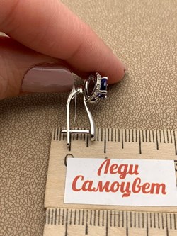 *Серьги Танзанит цв Белое арт. 2_02088-969 (вес 5,1 г) - фото 226160 *Серьги Танзанит цв Белое арт. 2_02088-969 (вес 5,1 г) - фото 226160