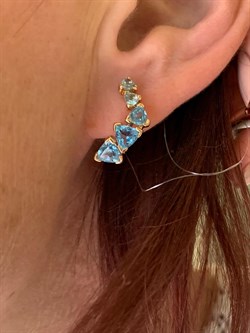 *Серьги Голубой Топаз цв Красное арт. 2_02699-523 вес 4,08 г - фото 226184 *Серьги Голубой Топаз цв Красное арт. 2_02699-523 вес 4,08 г - фото 226184