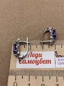 *Серьги Танзанит цв Белое арт. 2_02419-542 (вес 5,34 г) - фото 226193 *Серьги Танзанит цв Белое арт. 2_02419-542 (вес 5,34 г) - фото 226193