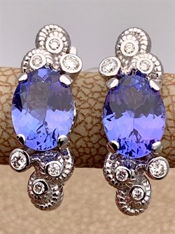 *Серьги Танзанит цв Белое арт. 2_02419-542 (вес 5,34 г) - фото 226199 *Серьги Танзанит цв Белое арт. 2_02419-542 (вес 5,34 г) - фото 226199