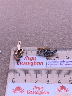 *Серьги Голубой Топаз цв Красное арт. 2_01252-560 (вес 5,64 г) - фото 226204 *Серьги Голубой Топаз цв Красное арт. 2_01252-560 (вес 5,64 г) - фото 226204