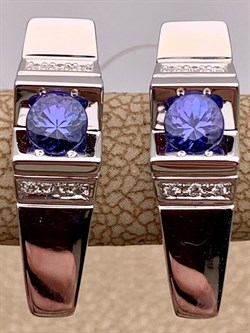 *Серьги Танзанит цв Белое арт. 2_01524-483 вес 7,01 г - фото 226228 *Серьги Танзанит цв Белое арт. 2_01524-483 вес 7,01 г - фото 226228