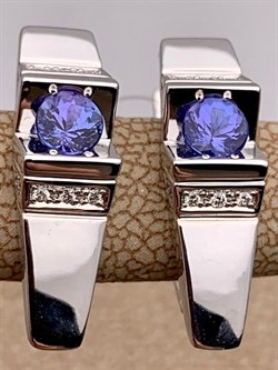 *Серьги Танзанит цв Белое арт. 2_01524-483 вес 7,01 г - фото 226232 *Серьги Танзанит цв Белое арт. 2_01524-483 вес 7,01 г - фото 226232