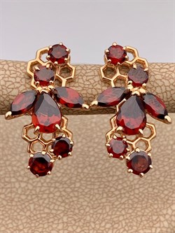 *Серьги Гранат цв Красное арт. 2_02979-875 вес 7,58 г - фото 226241 *Серьги Гранат цв Красное арт. 2_02979-875 вес 7,58 г - фото 226241