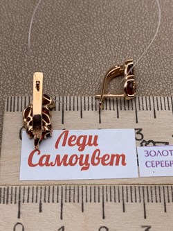 *Серьги Гранат цв Красное арт. 2_04221-335 вес 3,67 г - фото 226248 *Серьги Гранат цв Красное арт. 2_04221-335 вес 3,67 г - фото 226248