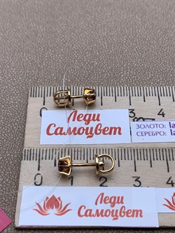 *Пусеты Турмалин цв Лимонное арт. 2_00240-514 вес 2,58 г - фото 226263 *Пусеты Турмалин цв Лимонное арт. 2_00240-514 вес 2,58 г - фото 226263