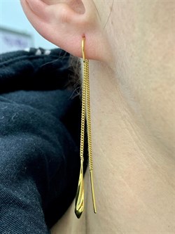 *Серьги Цепочки арт. п7-686лз-323 (Вес 2,46 г) - фото 226377 *Серьги Цепочки арт. п7-686лз-323 (Вес 2,46 г) - фото 226377