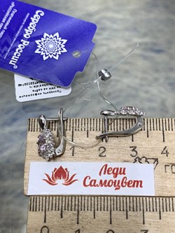 *Серьги Розовый Фианит арт. 2-4054р271-749 Вес 2,61 г - фото 226405 *Серьги Розовый Фианит арт. 2-4054р271-749 Вес 2,61 г - фото 226405