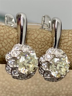 *Серьги Бриллианит Фианит арт. 2-4003р220-579 Вес 2,41 г - фото 226413 *Серьги Бриллианит Фианит арт. 2-4003р220-579 Вес 2,41 г - фото 226413