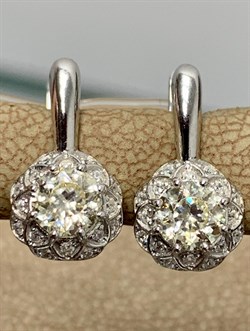 *Серьги Бриллианит Фианит арт. 2-4003р220-579 Вес 2,41 г - фото 226415 *Серьги Бриллианит Фианит арт. 2-4003р220-579 Вес 2,41 г - фото 226415