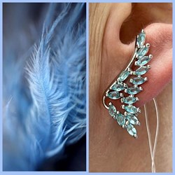 *Серьги Топаз синт арт. с0494р102-069 (Вес 4,82 г) - фото 226528 *Серьги Топаз синт арт. с0494р102-069 (Вес 4,82 г) - фото 226528