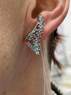 *Серьги Топаз синт арт. с0494р102-069 (Вес 4,82 г) - фото 226530 *Серьги Топаз синт арт. с0494р102-069 (Вес 4,82 г) - фото 226530