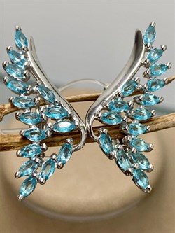 *Серьги Топаз синт арт. с0494р102-069 (Вес 4,82 г) - фото 226535 *Серьги Топаз синт арт. с0494р102-069 (Вес 4,82 г) - фото 226535