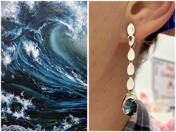 *Серьги Топаз Лондон синт арт. с1115р111-140 (Вес около 4,61 г) - фото 226550 *Серьги Топаз Лондон синт арт. с1115р111-140 (Вес около 4,61 г) - фото 226550