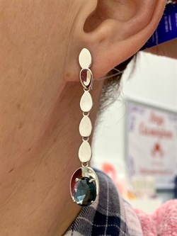 *Серьги Топаз Лондон синт арт. с1115р111-140 (Вес около 4,61 г) - фото 226552 *Серьги Топаз Лондон синт арт. с1115р111-140 (Вес около 4,61 г) - фото 226552