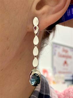 *Серьги Топаз Лондон синт арт. с1115р111-140 (Вес около 4,61 г) - фото 226557 *Серьги Топаз Лондон синт арт. с1115р111-140 (Вес около 4,61 г) - фото 226557