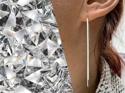 *Серьги Петли арт. 16661RH-293 (Вес 5.35 г) - фото 226581 *Серьги Петли арт. 16661RH-293 (Вес 5.35 г) - фото 226581